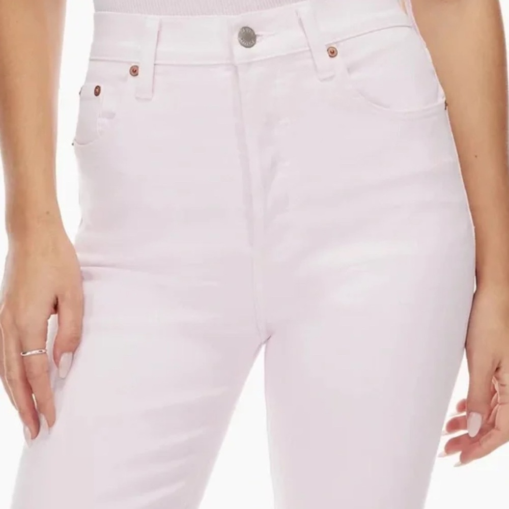 52 Aritzia Denim Forum The Yoko High Rise Slim White Women’s Size 31 - Picture 2 of 11
